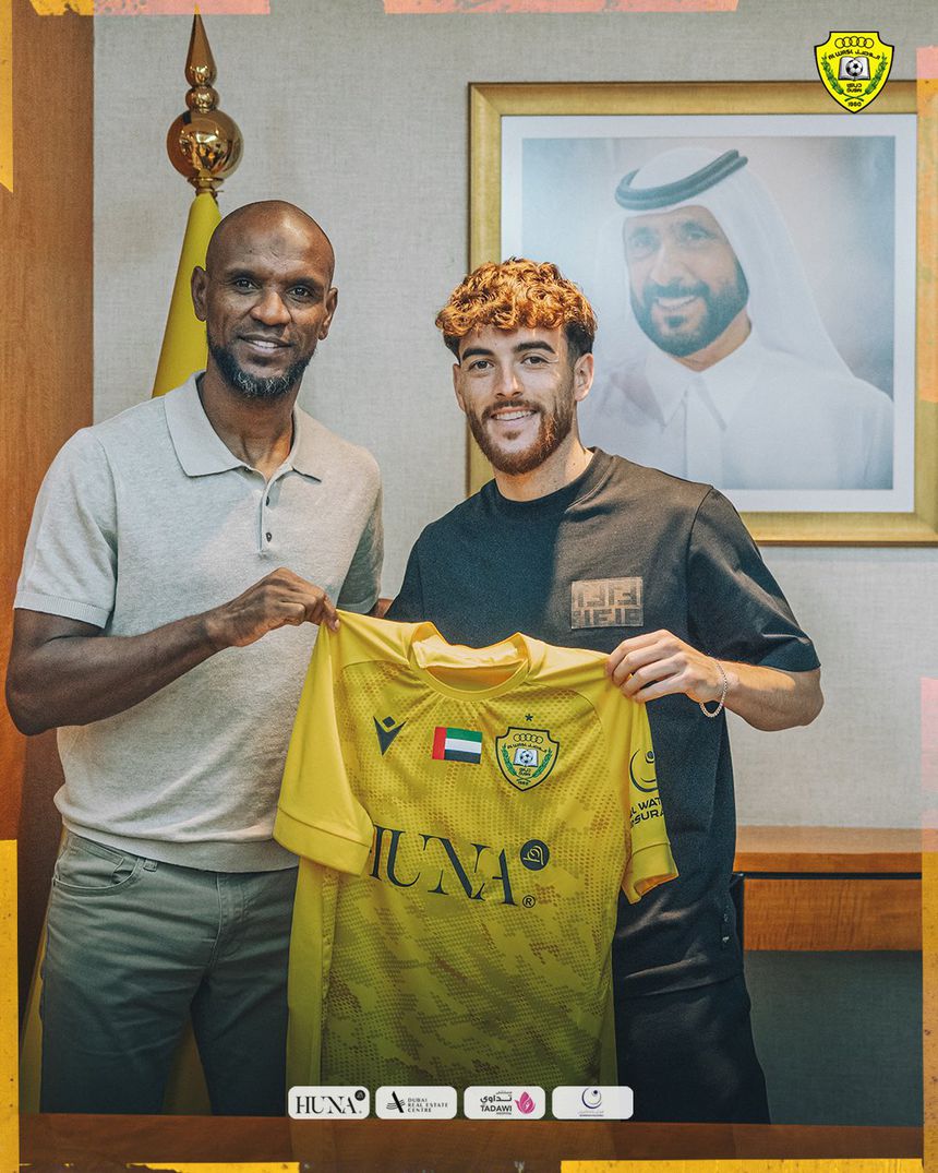 Pedro Malheiro oficialmente apresentado no Al Wasl, de Luís Castro (foto: Al Wasl)
