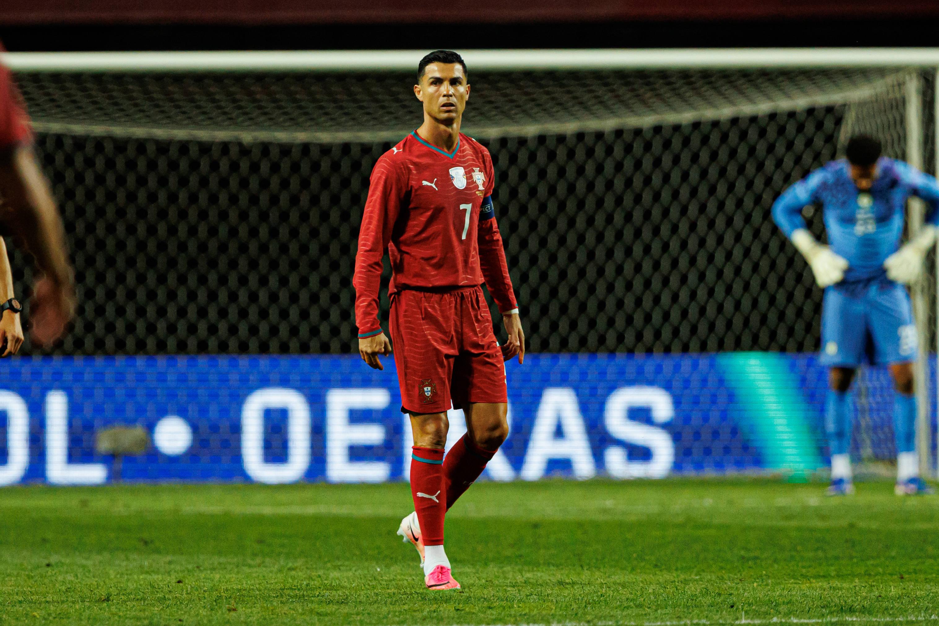 Cristiano Ronaldo somou a 228.ª internacionalização. Foto: IMAGO (Portugal-Nigéria)