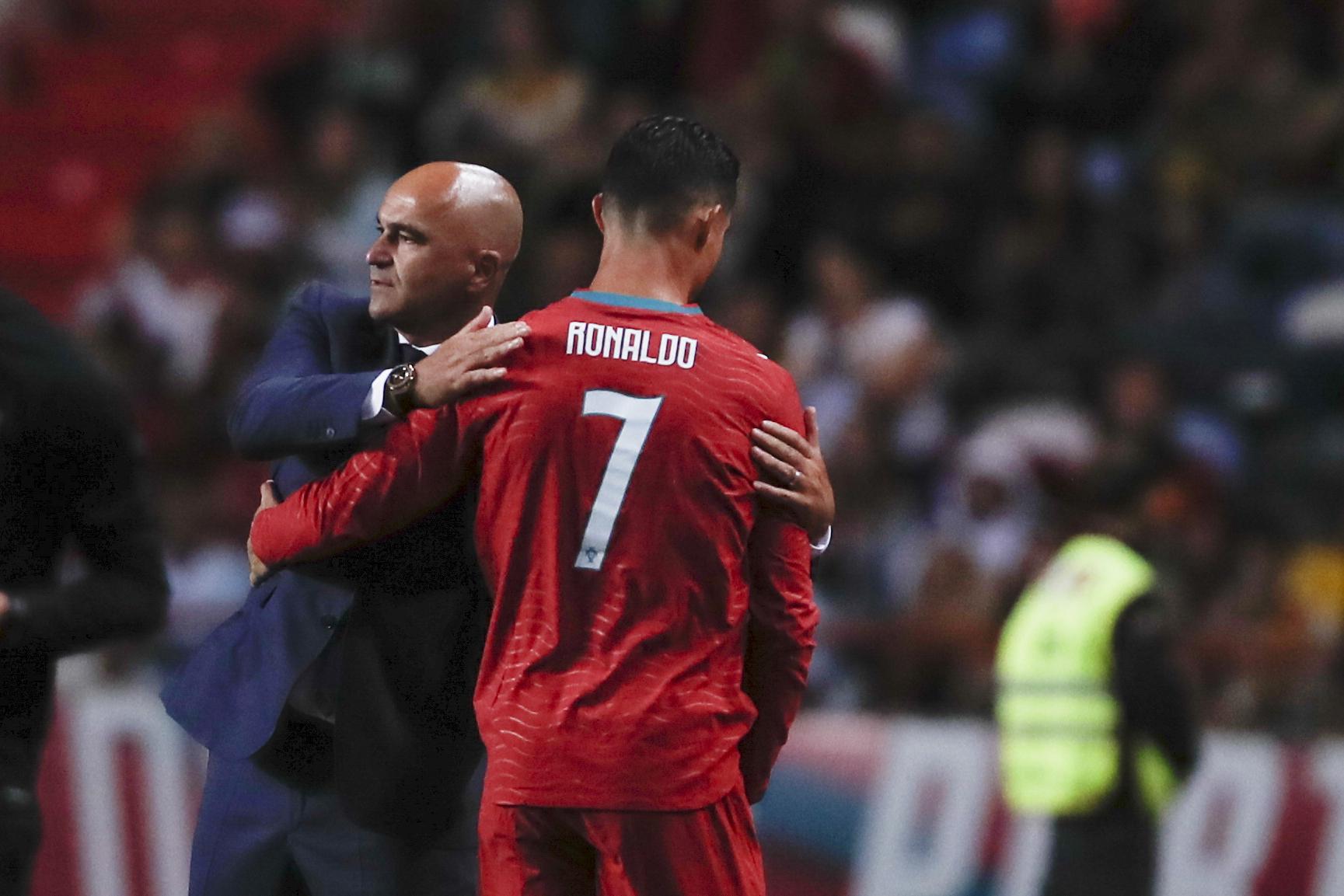Cristiano Ronaldo foi substituído aos 64 minutos. Foto: EPA/ANTÓNIO PEDRO SANTOS (Portugal-Nigéria)