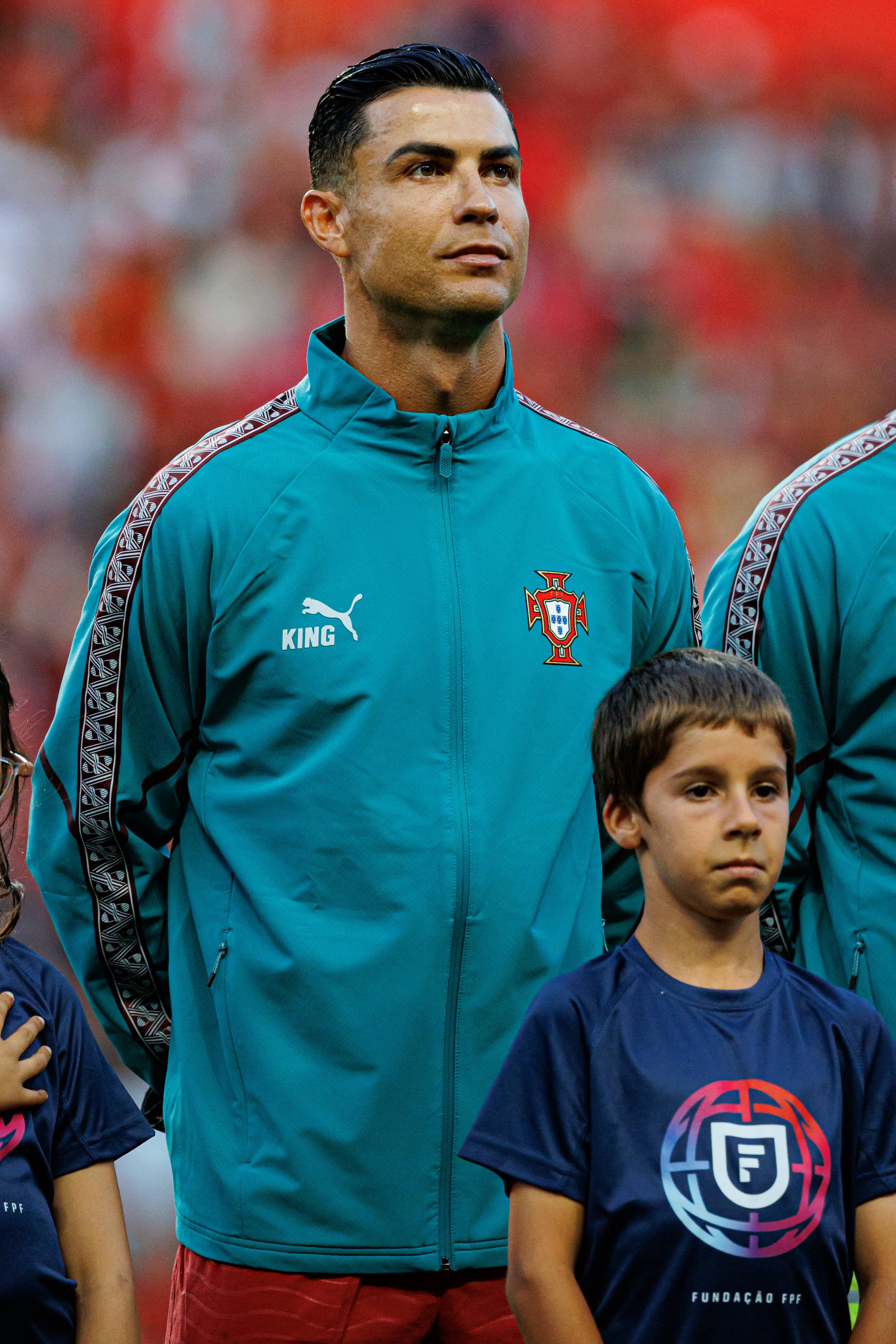 Cristiano Ronaldo antes do início do encontro. Foto: IMAGO (Portugal-Nigéria)