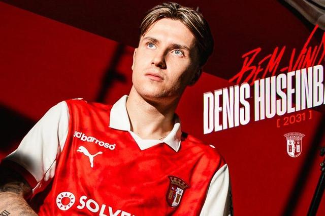 Denis Huseinbasic é reforço do SC Braga para as próximas cinco temporadas — Foto: SC Braga