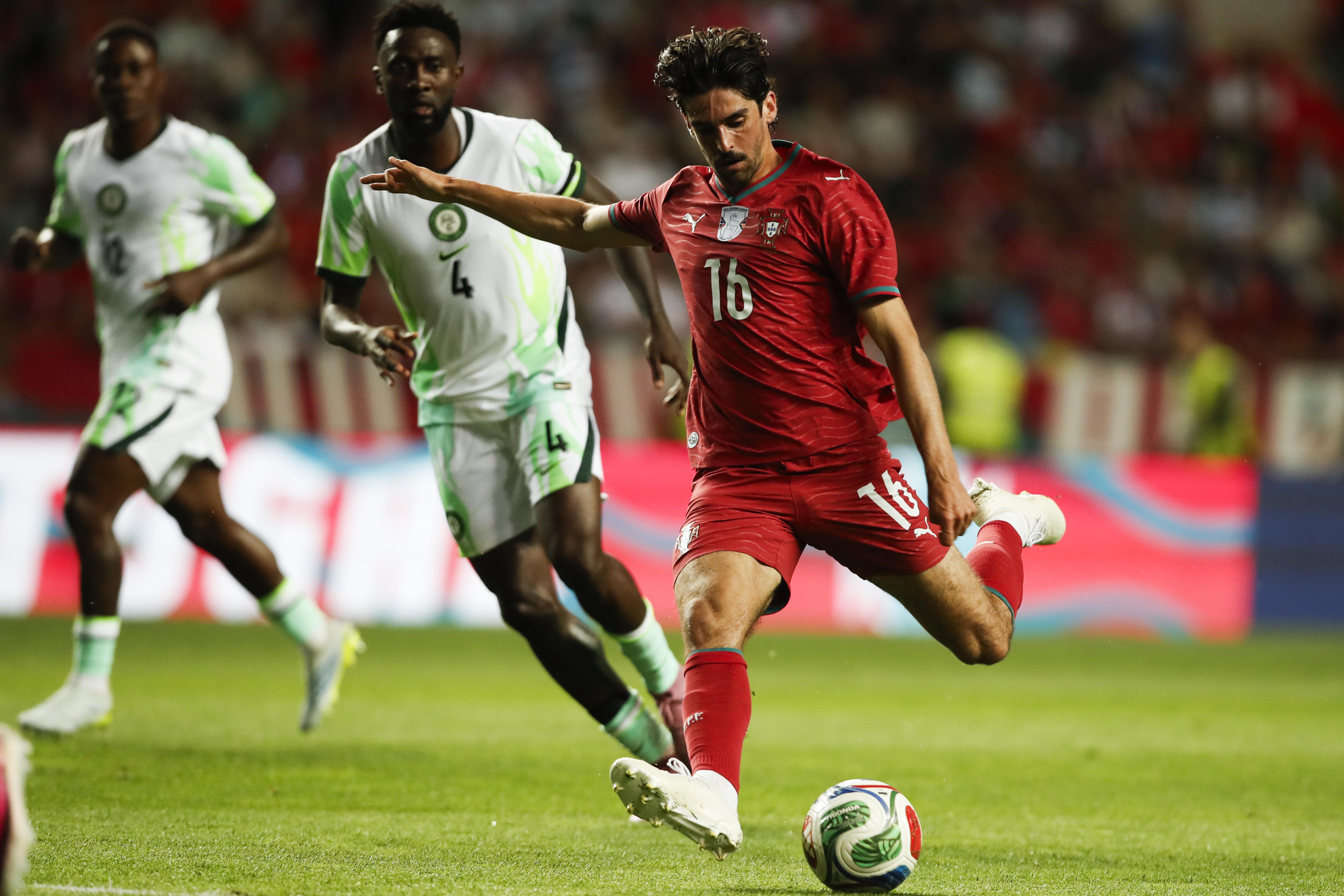 Francisco Trincão esteve em destaque na primeira parte.  Foto: EPA/ANTÓNIO PEDRO SANTOS (Portugal-Nigéria)