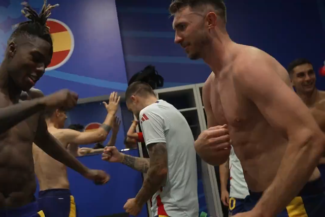 Profecia de Nico com Yamal, música e dança: a festa no balneário de Espanha