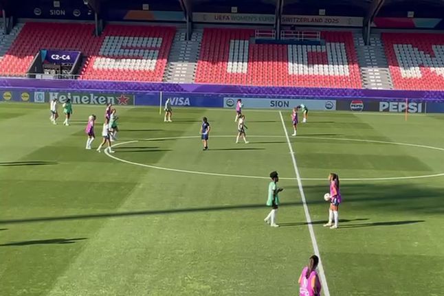 Seleção Feminina já treinou em Sion