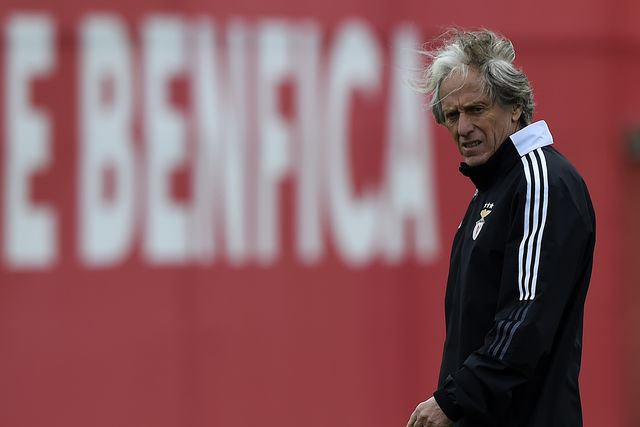 Jorge Jesus no Benfica, em 2021