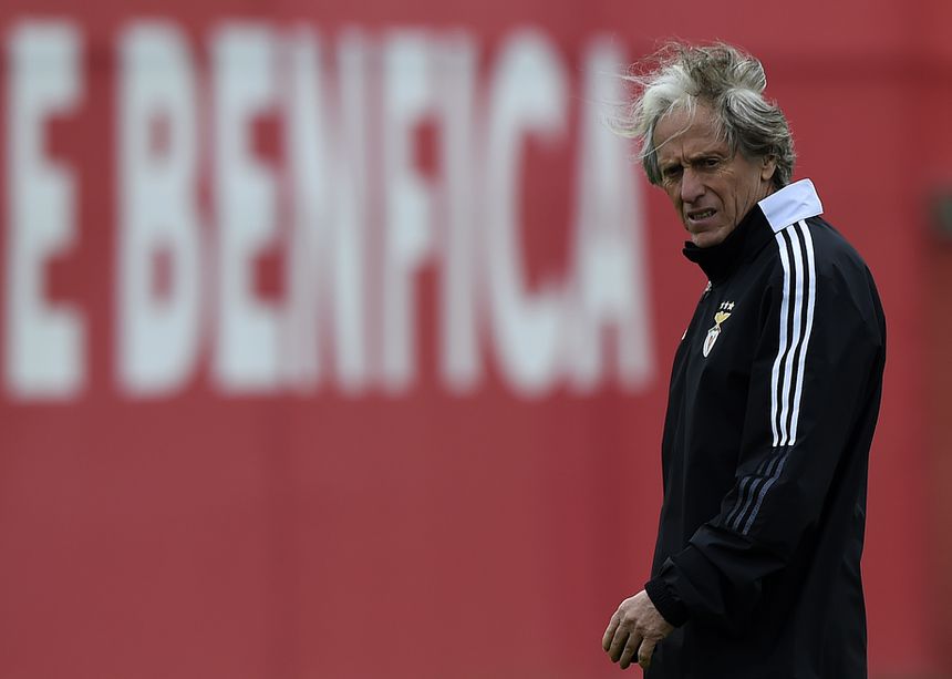 Jorge Jesus no Benfica, em 2021