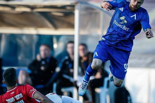 Lance do jogo entre Levski Sófia e Hapoel Beer-Sheva. Foto Levski Sófia