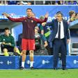 Ronaldo e Fernando Santos no banco na final do Euro 2016