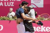 Nuno Borges e Francisco Cabral há quatro anos, quando jogaram juntos na etapa portuguesa do Circuito    Fotografia Millennium Estoril Open