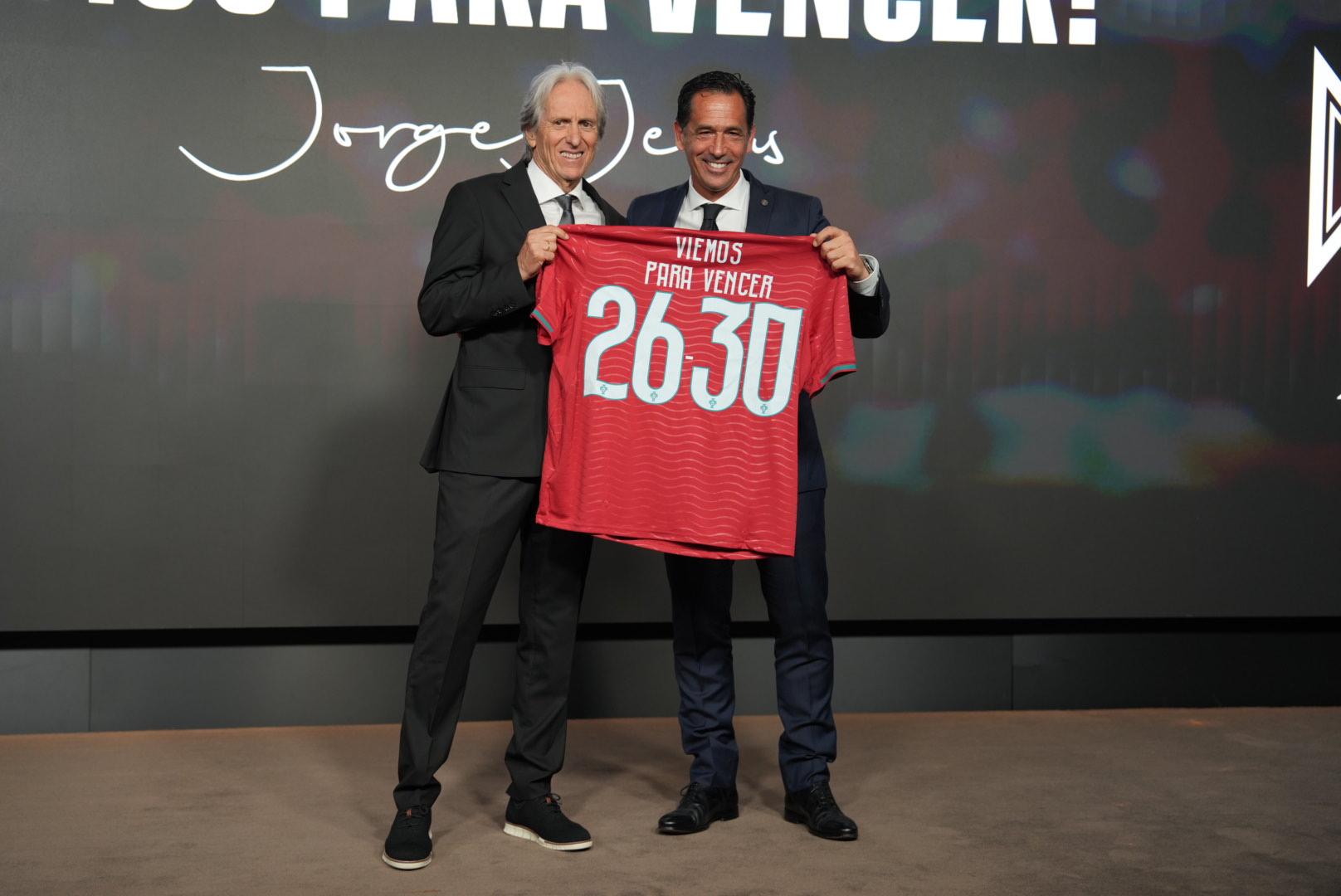 Pedro Proença apresenta Jorge Jesus como novo selecionador nacional - Foto: Maycon Quiozini