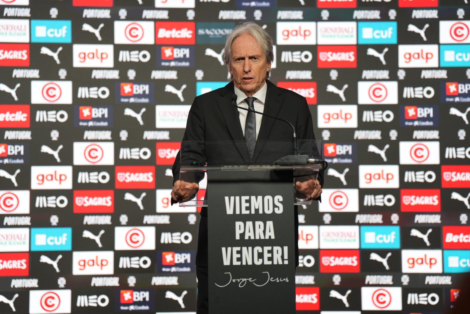 Apresentação de Jorge Jesus como novo selecionador nacional - Foto: Maycon Quiozini