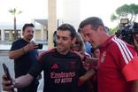 Adeptos do Benfica deram as boas-vindas a Marco Silva