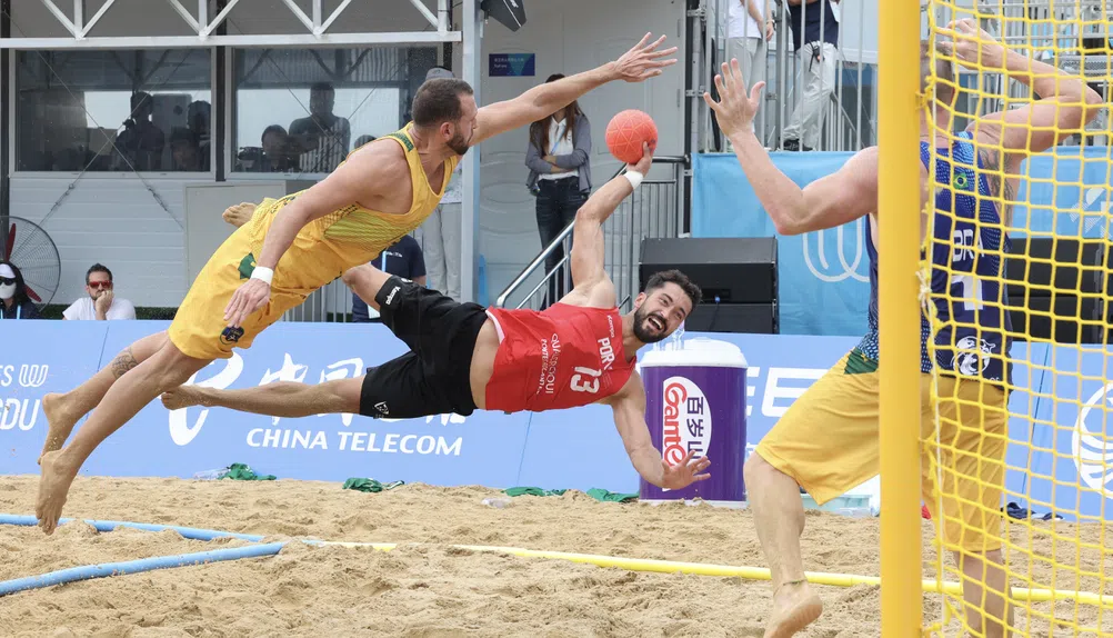 Andebol de praia! Areias da glória