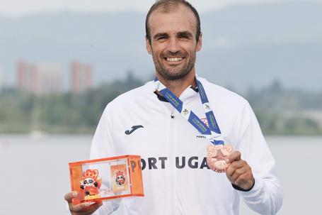 O canoísta português José Ramalho nos Jogos Mundiais de Chengdu2025, na China. Foto COP/Francisco Paraíso