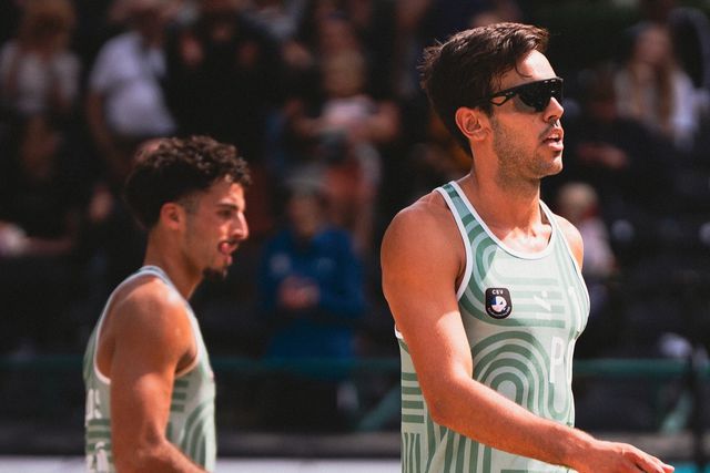 Pedrosa e Campos, voleibol de praia. Foto FPV