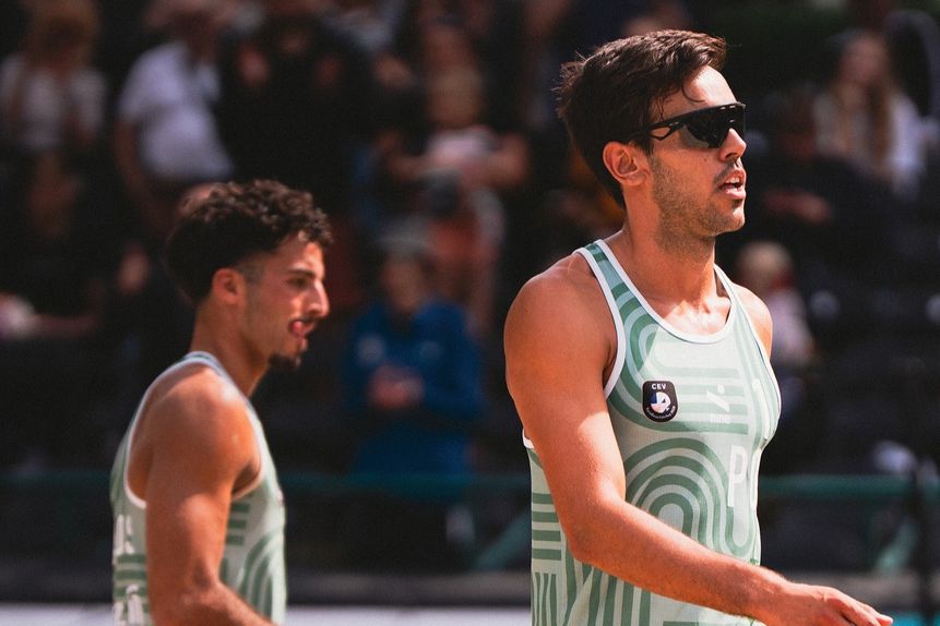 Pedrosa e Campos, voleibol de praia. Foto FPV