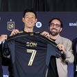 Heung-min Son no dia da sua apresentação pelo LA FC