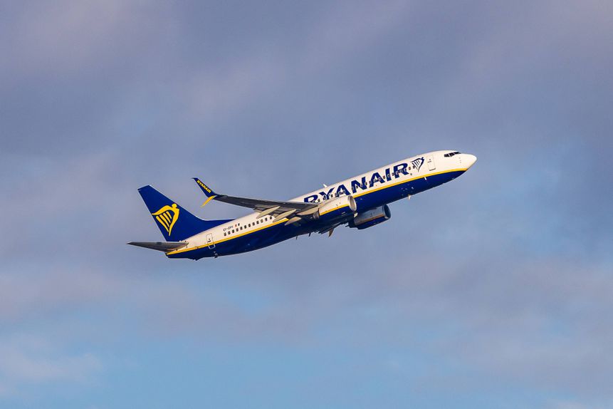 Avião da companhia aérea Ryanair