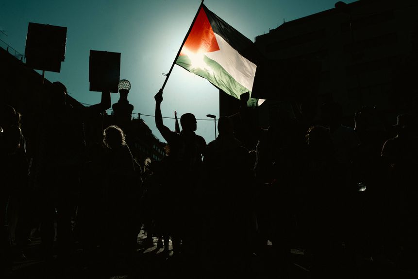 Manifestação do Movimento Global a Gaza, em Barcelona