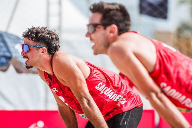 Pedrosa e Campos, voleibol de praia. Foto FPV