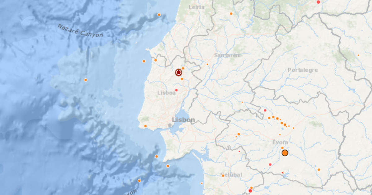 Portugal shakes for the second time in one day: earthquake recorded in Cadaval
