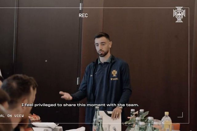 Bruno Fernandes festejou aniversário com a Seleção Nacional