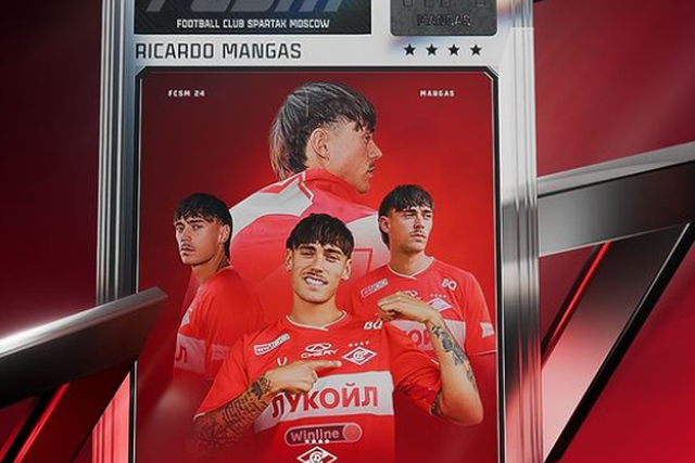 Ricardo Mangas oficializado no Spartak Moscovo