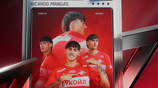 Ricardo Mangas oficializado no Spartak Moscovo