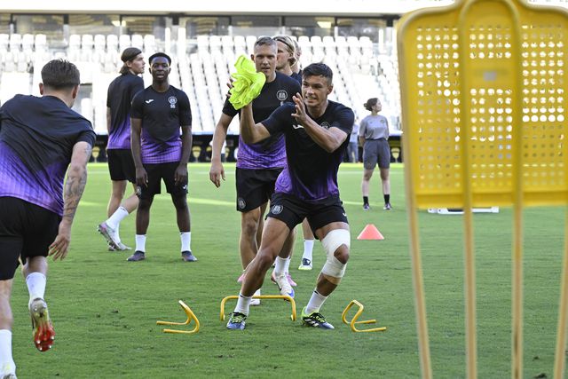 Jan-Carlo Simic, num treino do Anderlecht
