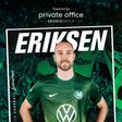 Oficial: Eriksen assina pelo Wolfsburgo