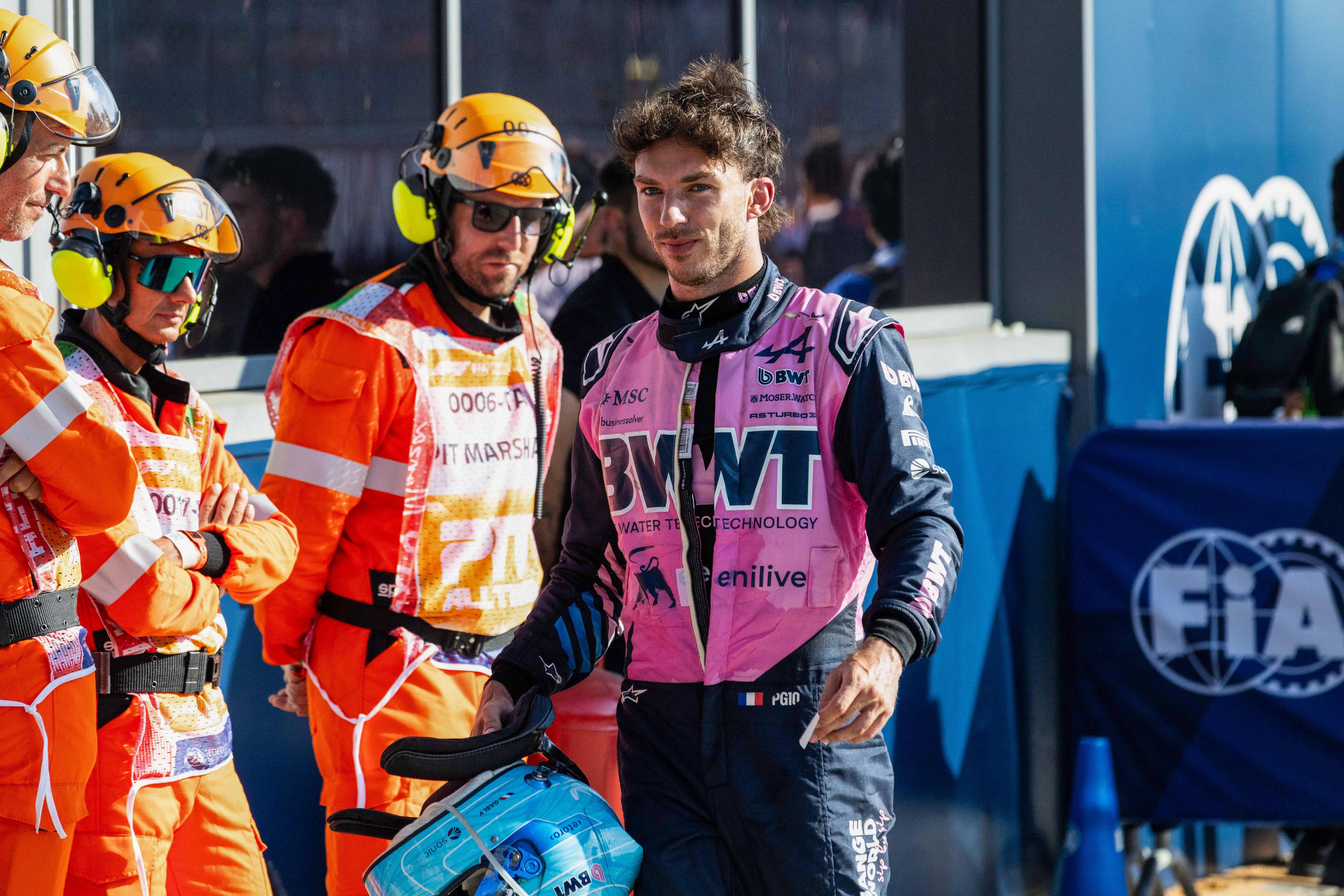 Pierre Gasly, piloto francês da Alpine, em Monza