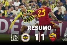 Golaço de ex-Benfica não é suficiente para a vitória da Roma em Istambul (resumo)