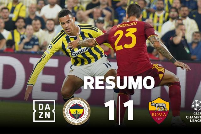 Golaço de ex-Benfica não é suficiente para a vitória da Roma em Istambul (resumo)