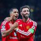Bruno Fernandes marcou com assistência de Tielemans