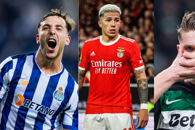 Nico González (FC Porto), Enzo Fernández (Benfica) e Gyokeres (Sporting) representaram bons negócios para os clubes (Imagens: IMAGO)