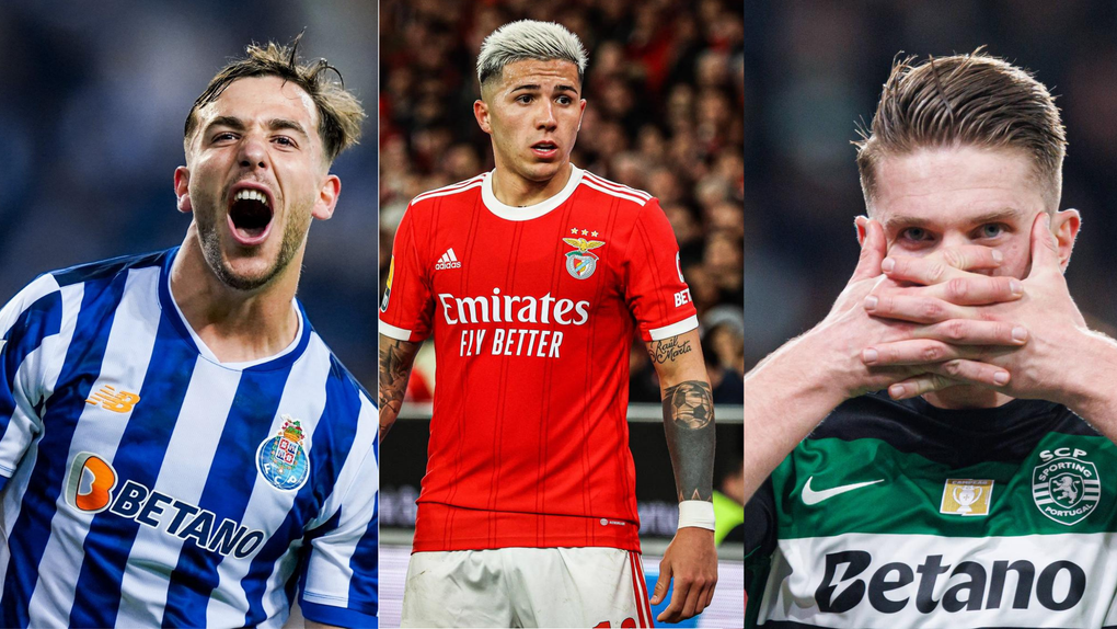 Nico González (FC Porto), Enzo Fernández (Benfica) e Gyokeres (Sporting) representaram bons negócios para os clubes (Imagens: IMAGO)