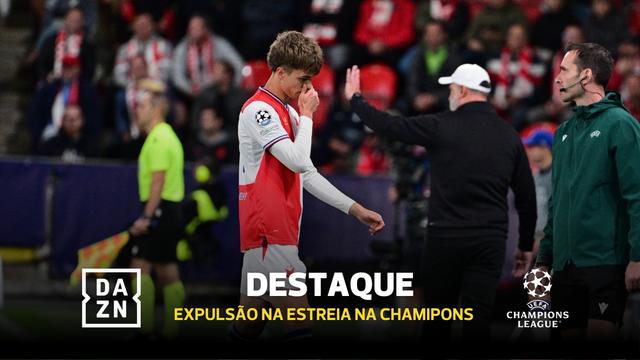 Nem um minuto durou! Jovem do Slavia candidata-se a pior estreia de sempre na Champions