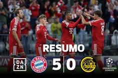 Bayern só precisou de 45 minutos para atropelar surpresa da época passada