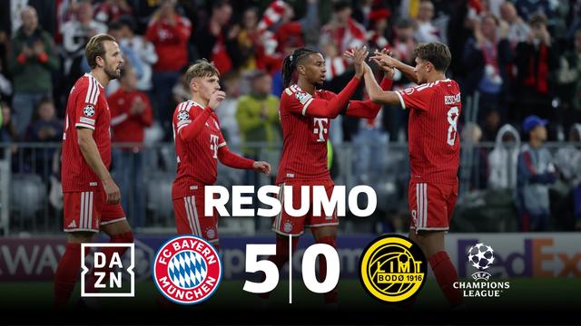 Bayern só precisou de 45 minutos para atropelar surpresa da época passada