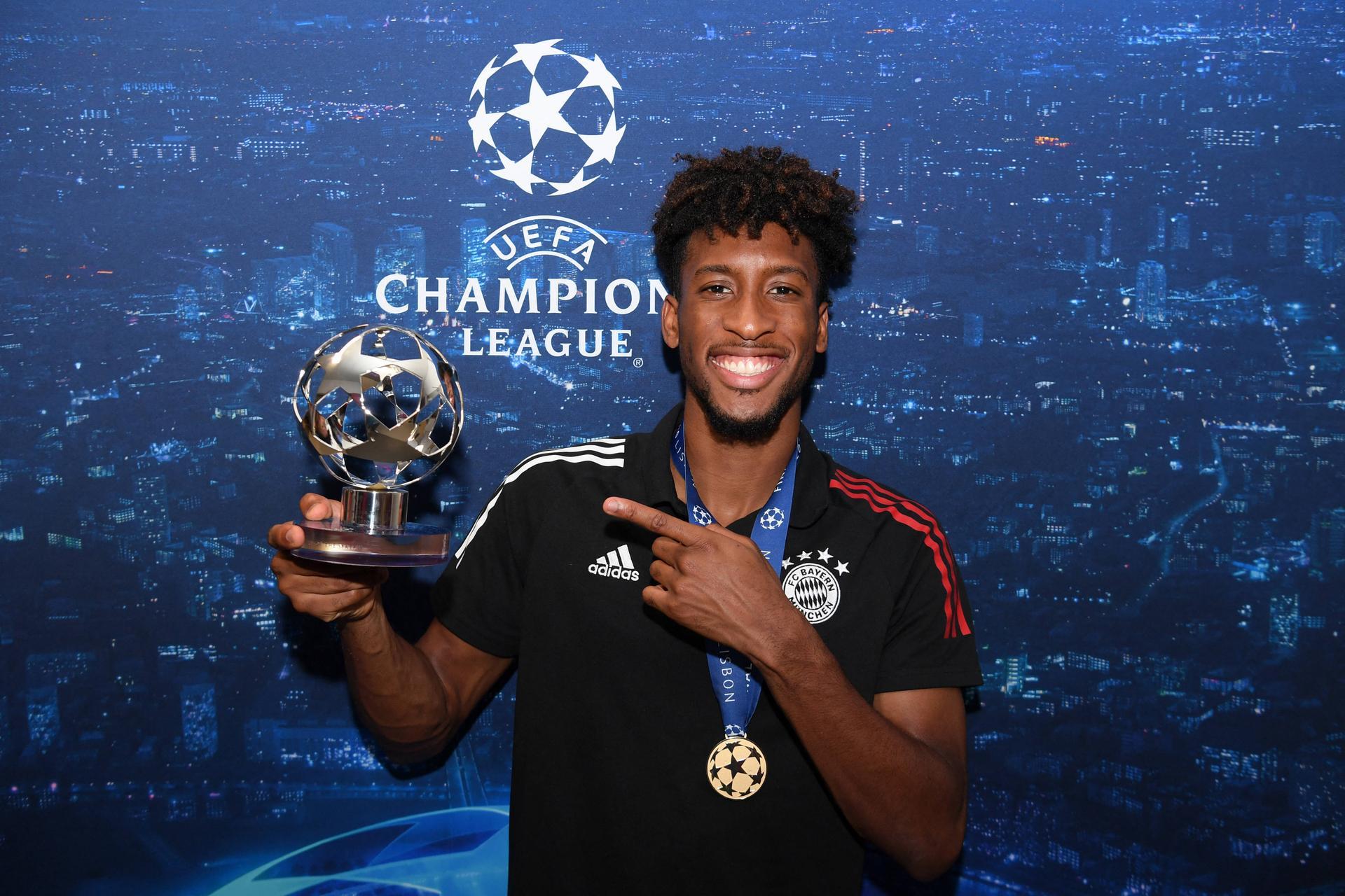 Kingsley Coman - 8 contribuições para golo em 10 jogos na Champions antes de completar 20 anos - Foto: IMAGO