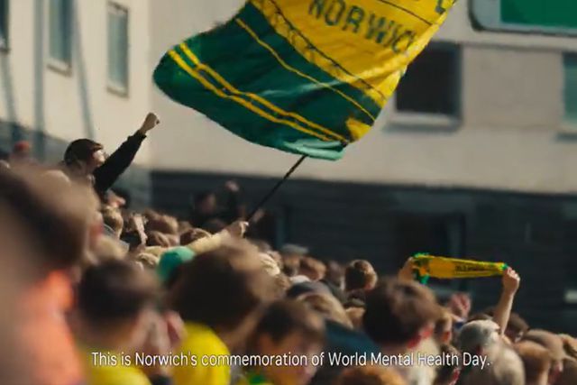 Norwich lança campanha a alertar para a saúde mental