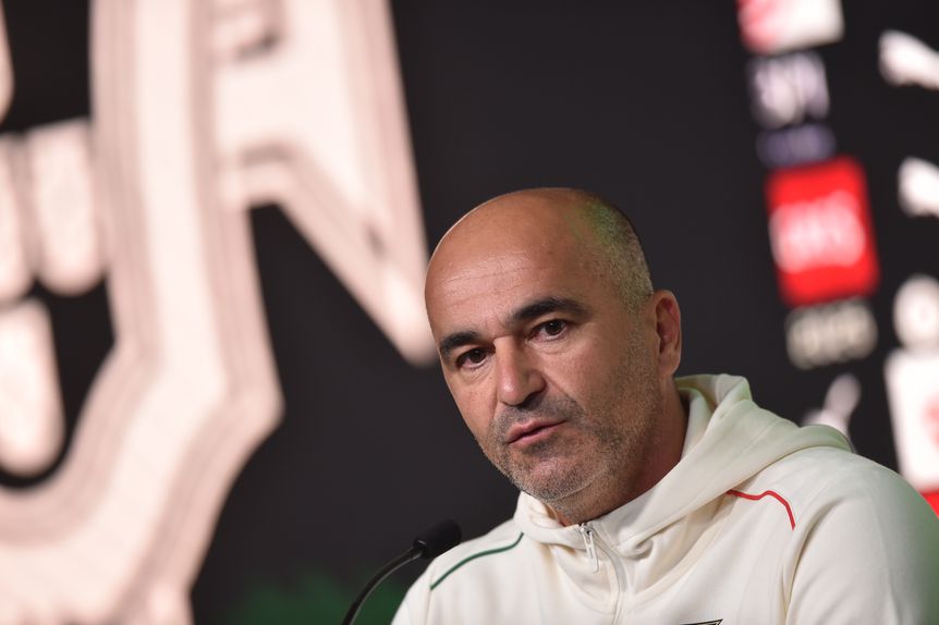 Roberto Martínez na conferência de imprensa - Foto: MIGUEL NUNES