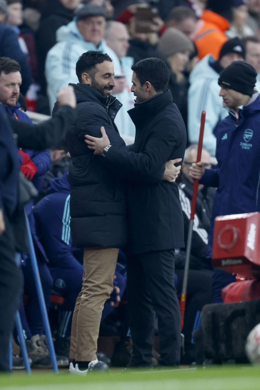 Ruben Amorim e Mikel Arteta