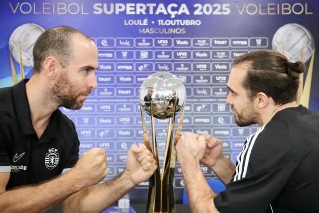 Tiago Pereira (Sporting) e Ivo Casas (Benfica) esperam um dérbi escaldante na Supertaça 2025 (Foto FPV)