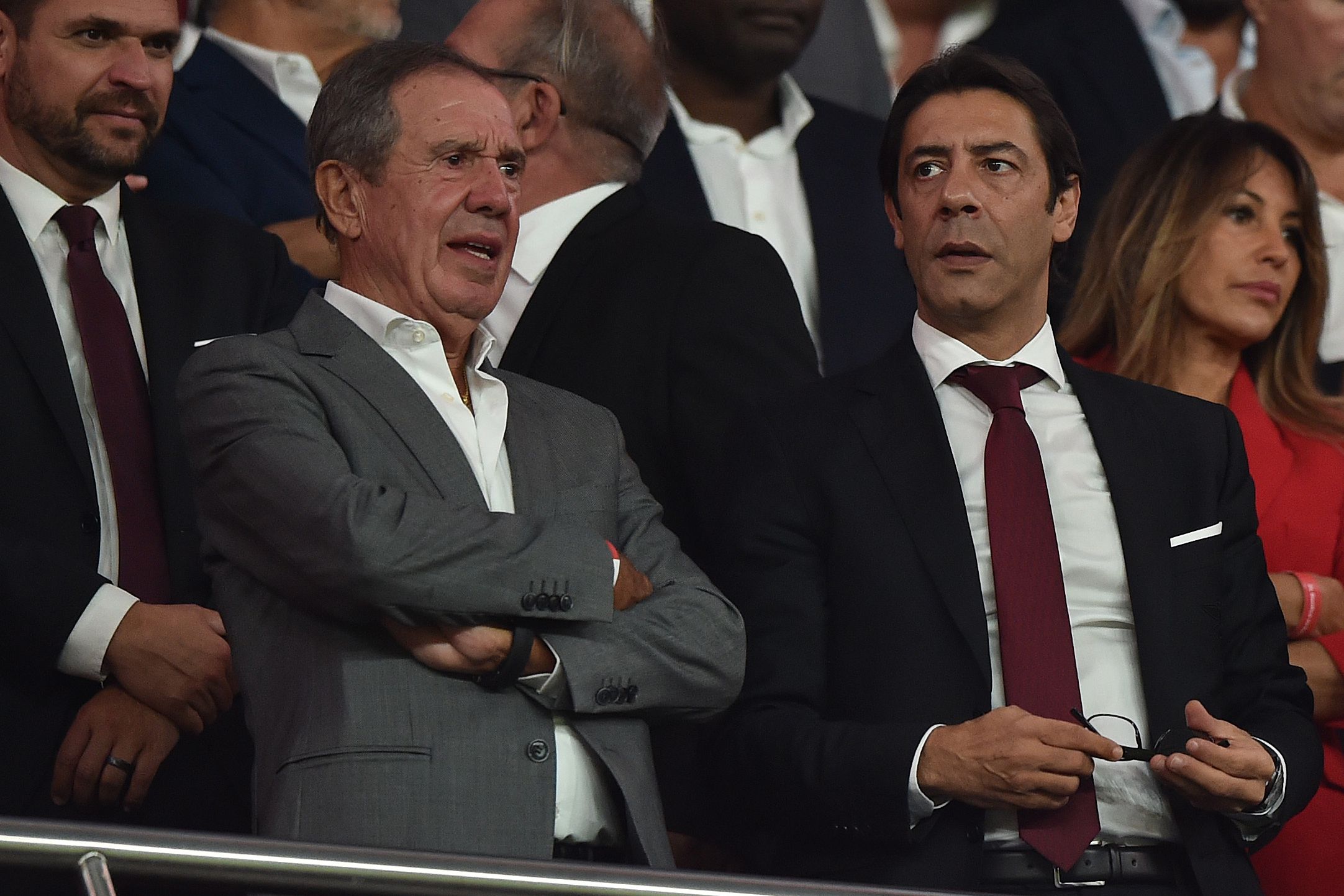 Humberto Coelho e Rui Costa no Estádio da Luz. Foto: Miguel Nunes