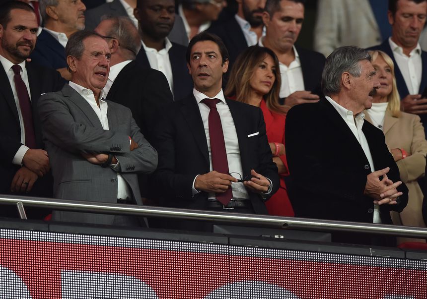 Humberto Coelho e Rui Costa no Estádio da Luz. Foto: Miguel Nunes