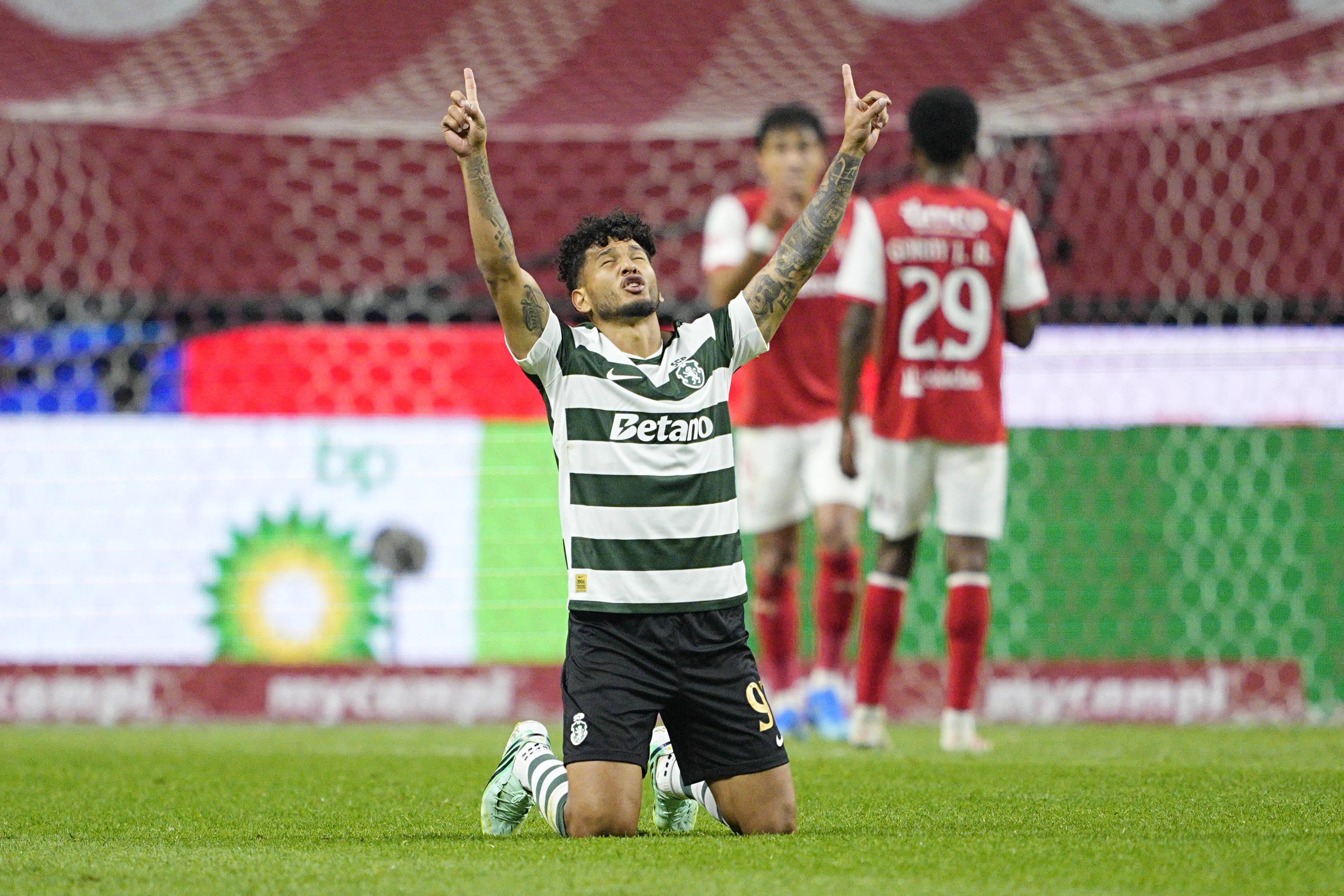 Em Braga, Luis Suárez entrou aos 58' e aos 66' empatou um jogo que terminou 3-1 para o Sporting - Foto: IMAGO
