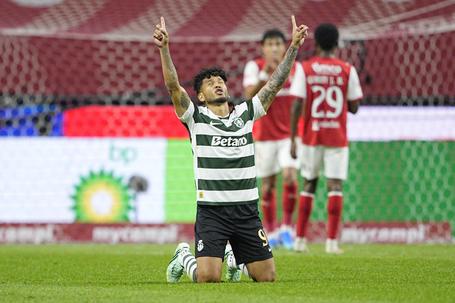 Em Braga, Luis Suárez entrou aos 58' e aos 66' empatou um jogo que terminou 3-1 para o Sporting - Foto: IMAGO