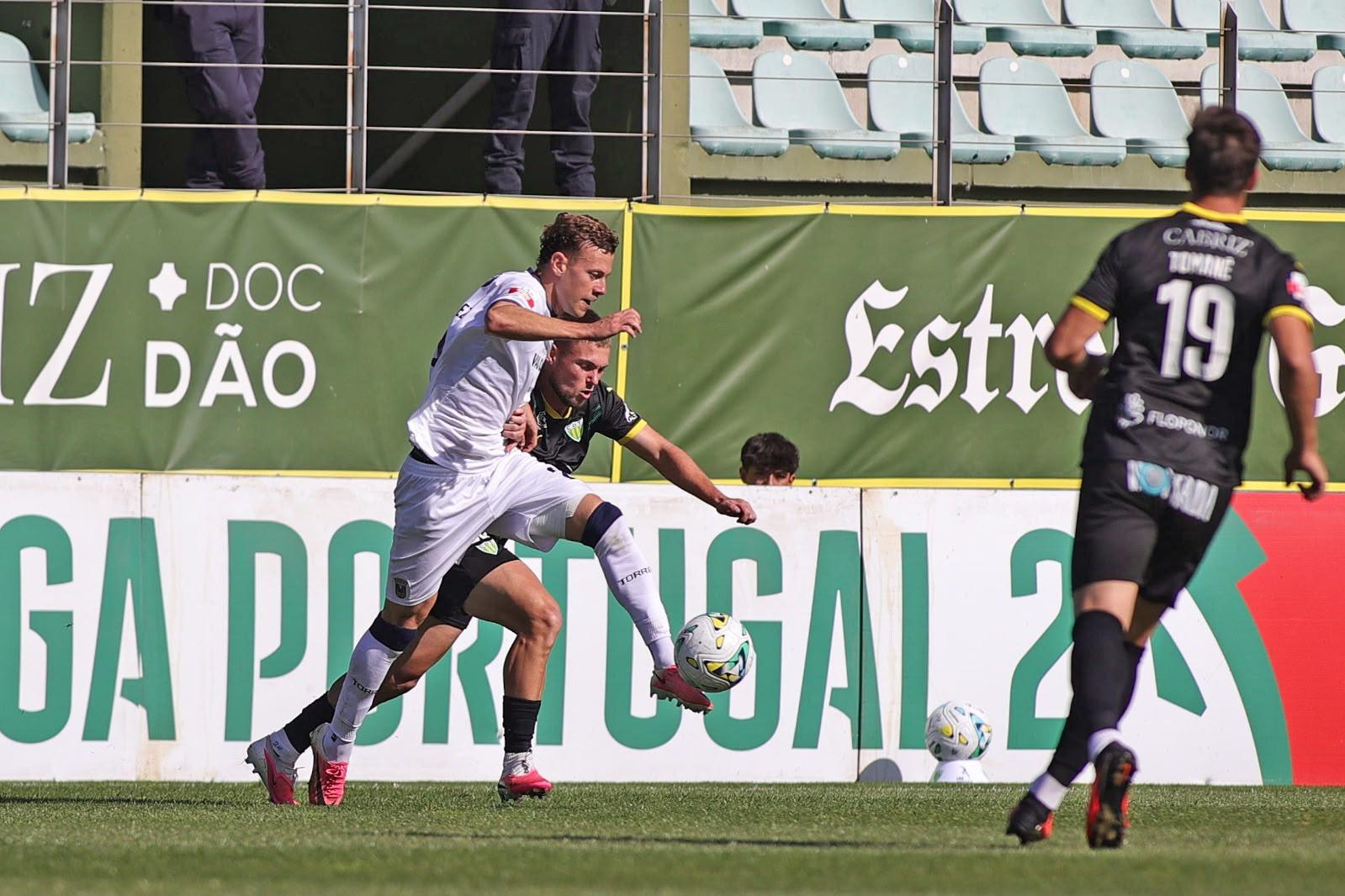 Num duelo da 7.ª jornada da Liga 2, o Tondela recebeu e venceu o Torreense — Foto: Torreense