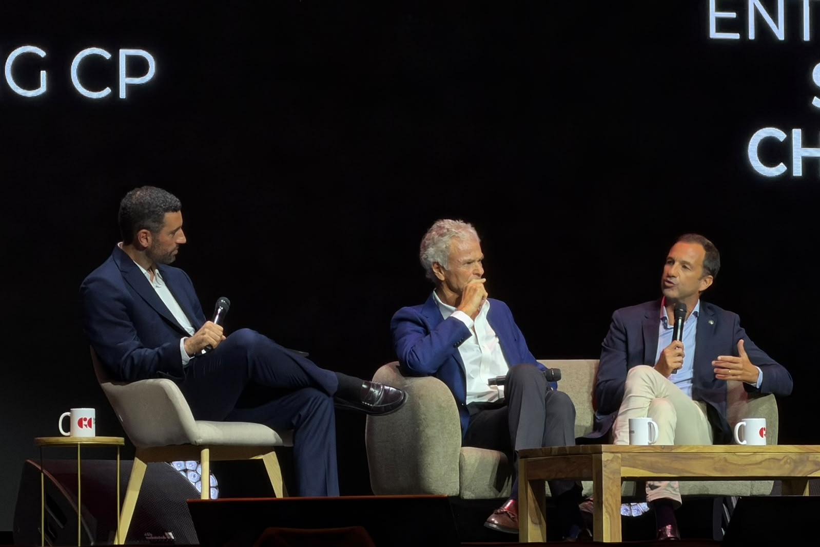 Frederico Varandas a intervir num painel na Meo Arena - Foto: D. R.